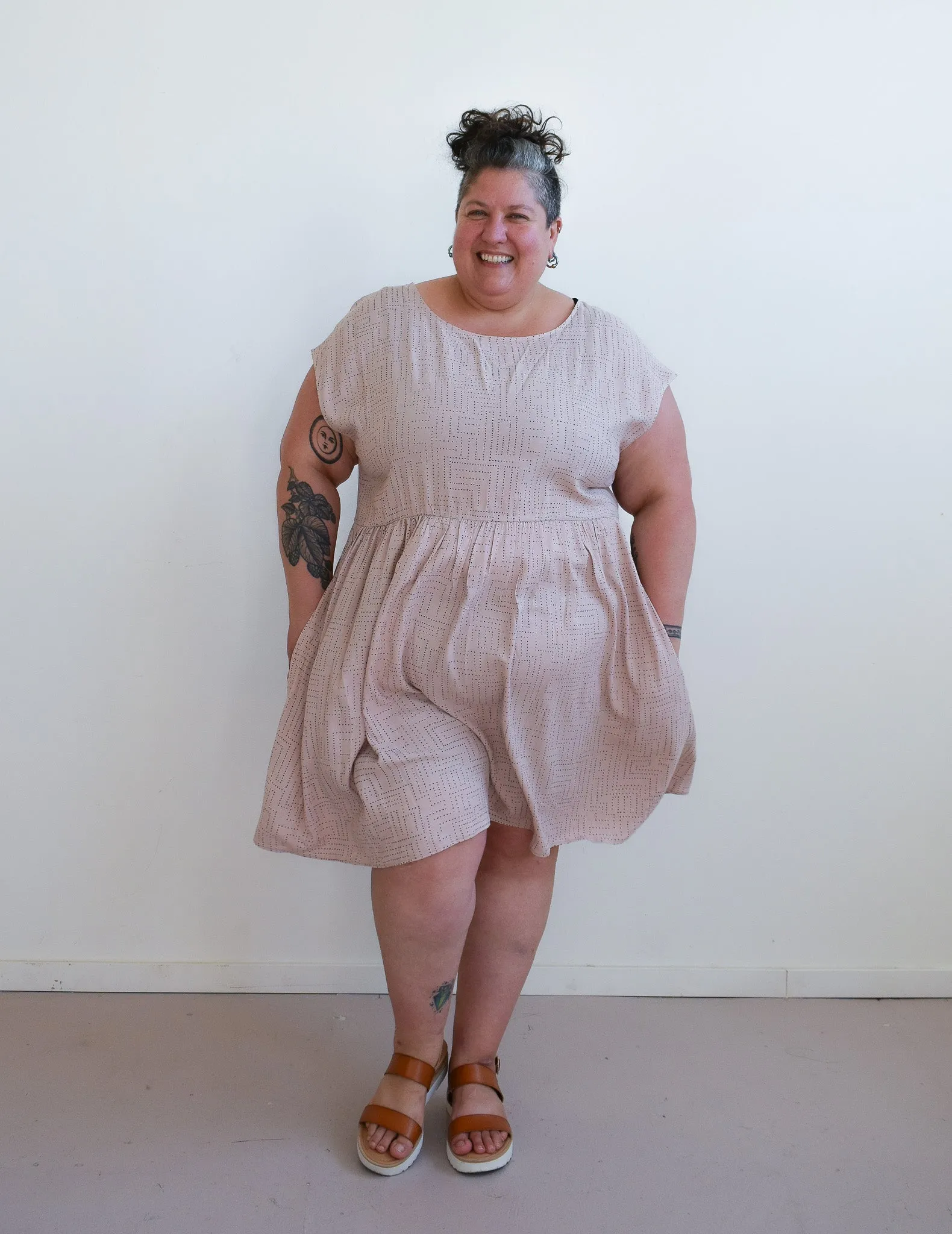 Totally Besties Florence Dress in Pink Maze sold by Altar PDX product image thumbnail 2