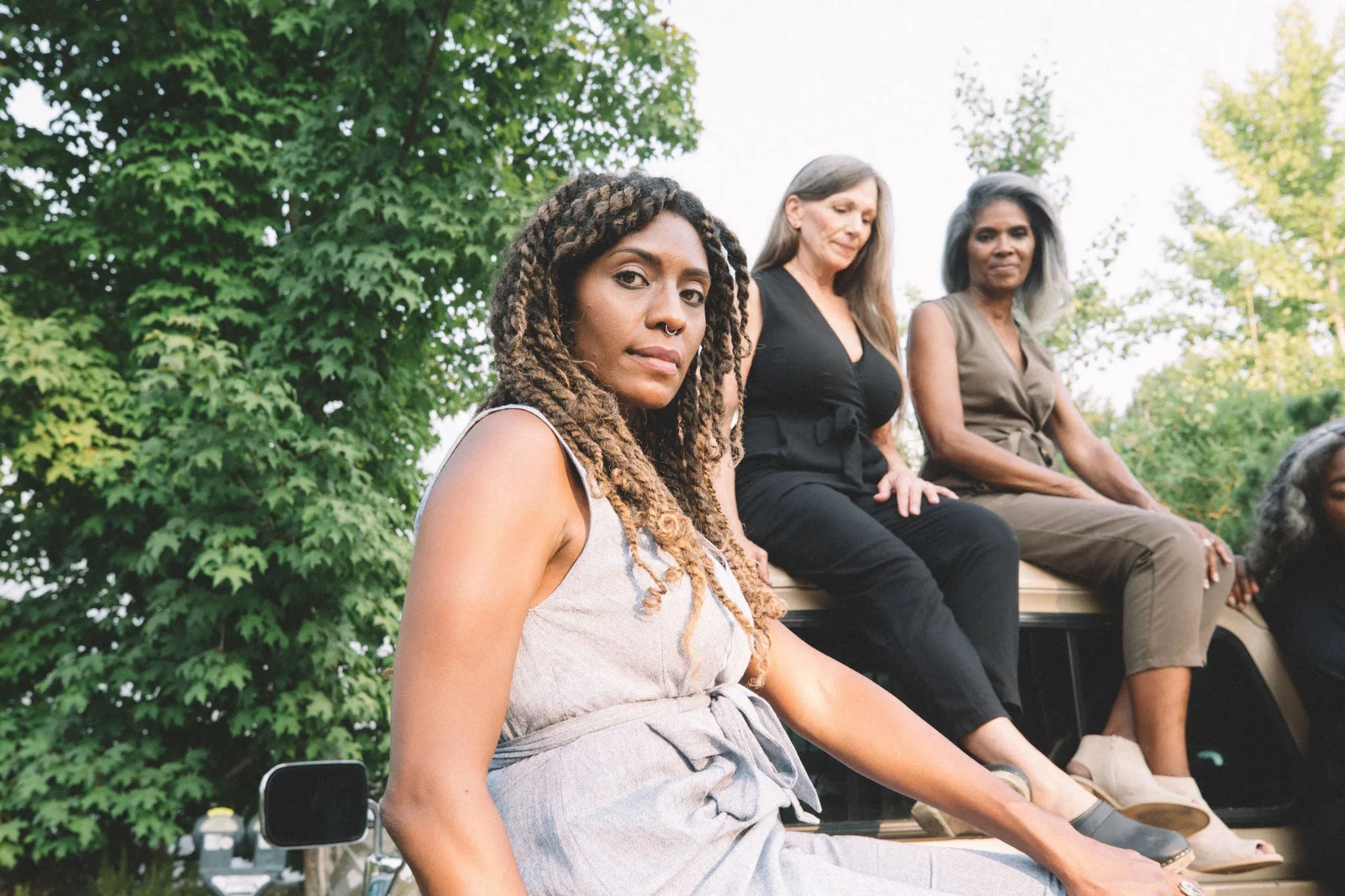 Artemis Jumper In Black Linen sold by Altar PDX product image thumbnail 5