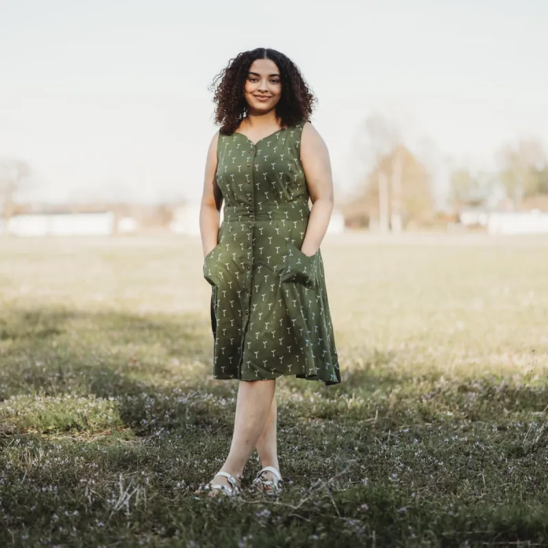 Sheet Dress in Green Sprout sold by Altar PDX