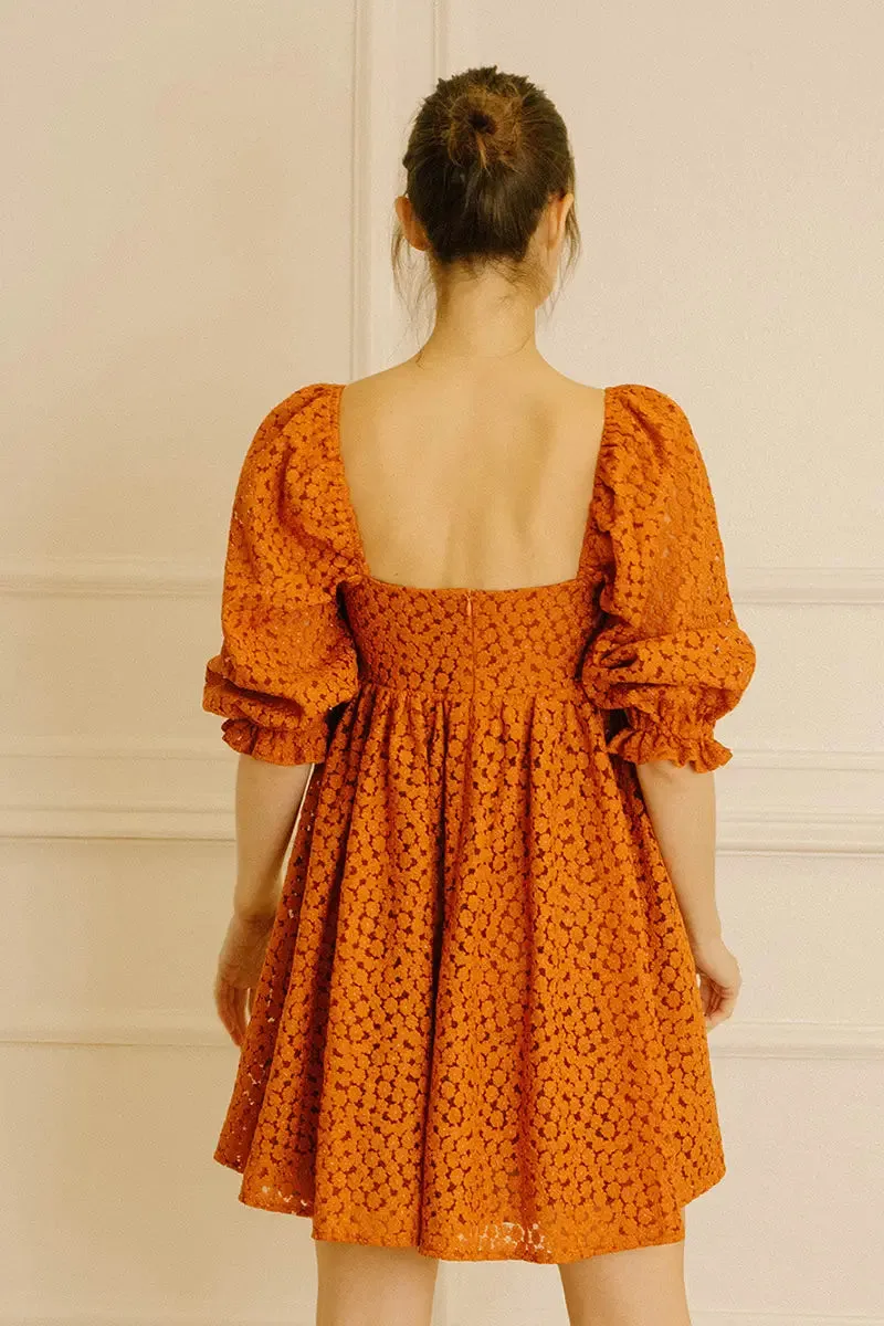 Bishop Sleeve Holiday Dress in Cardamom sold by Altar PDX product image thumbnail 4