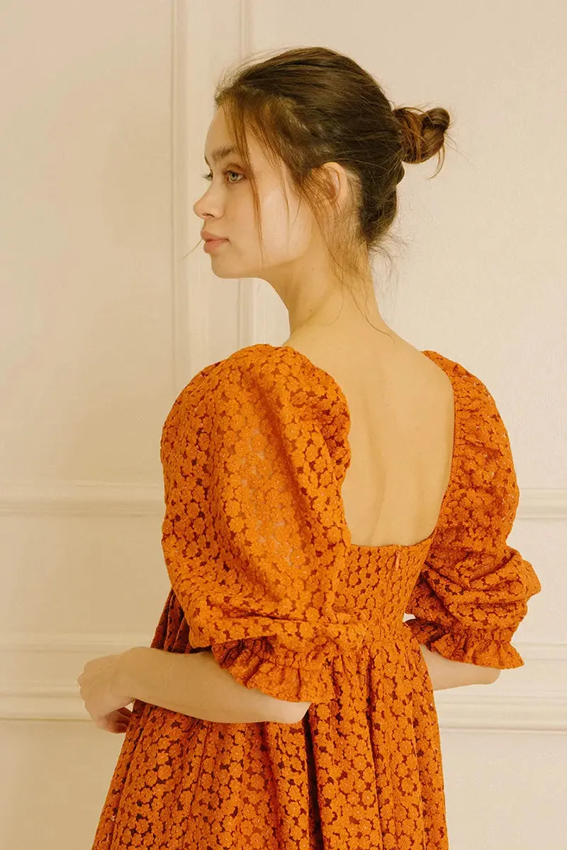 Bishop Sleeve Holiday Dress in Cardamom sold by Altar PDX product image thumbnail 5