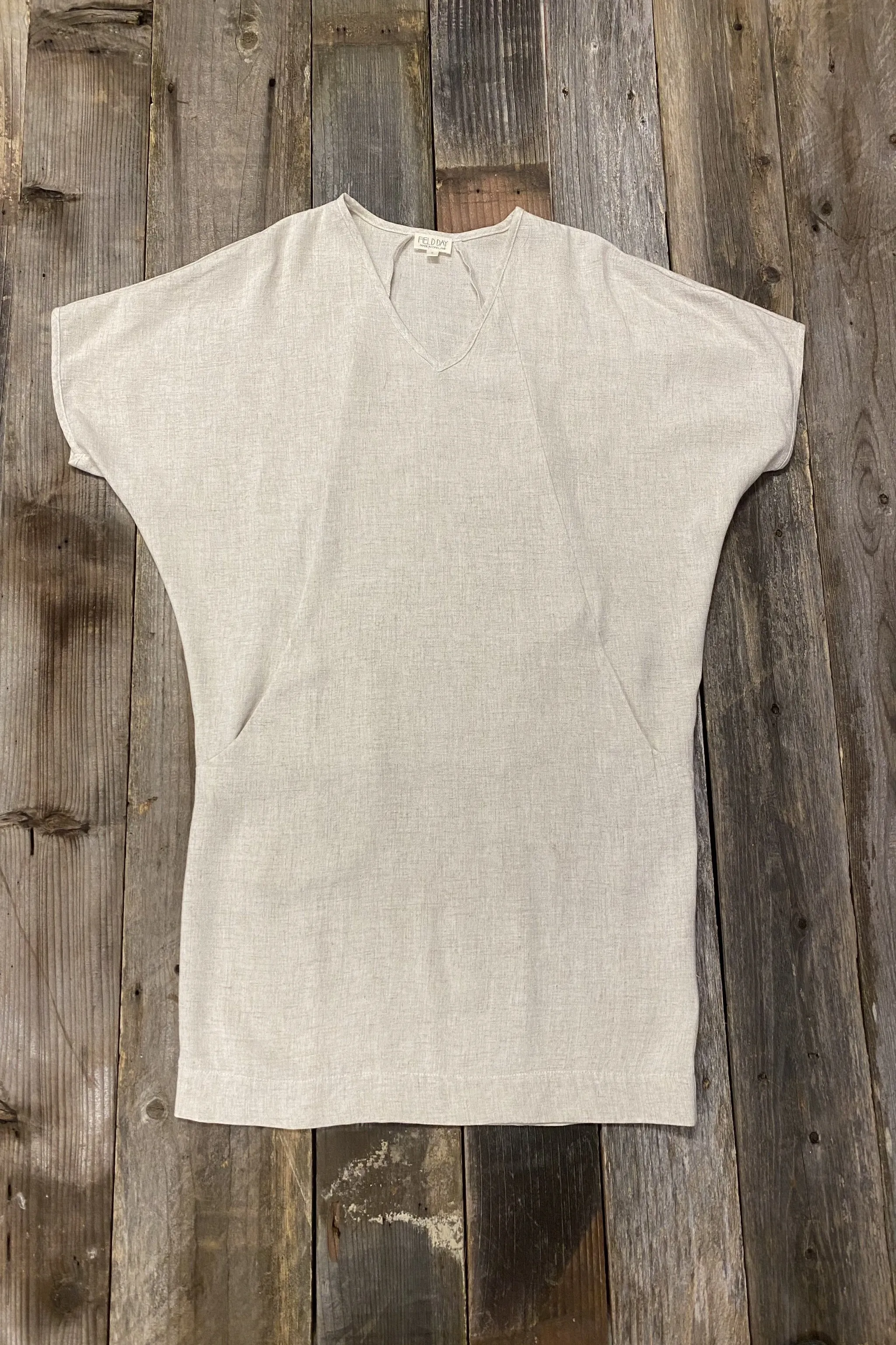 Cocoon Dress in Oat Linen sold by Altar PDX product image thumbnail 2