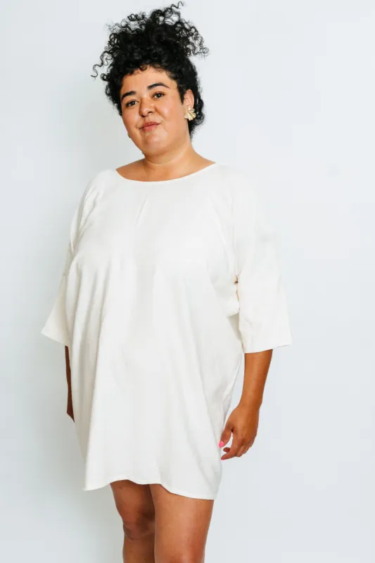 Cream Woven Batwing Dress sold by Altar PDX