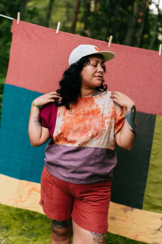 Painter Top M in Patchwork #2 sold by Altar PDX