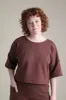 Chloe Tee in Chestnut sold by Altar PDX
