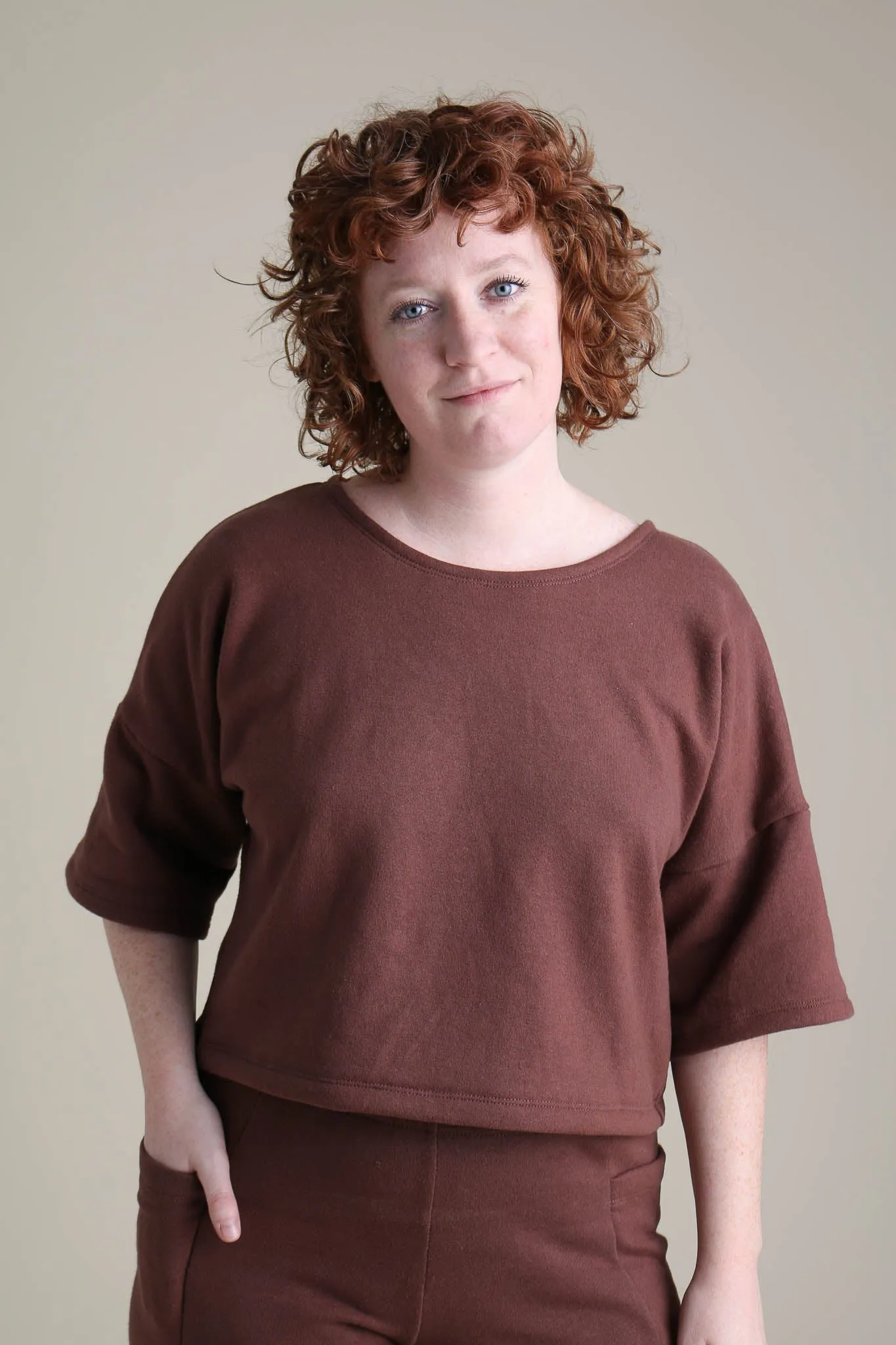 Chloe Tee in Chestnut sold by Altar PDX product image thumbnail 2