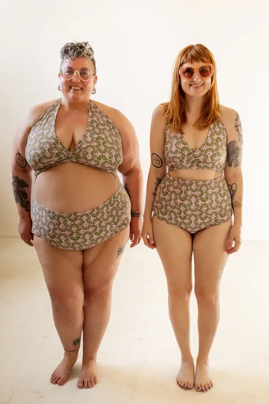 Selka Swimsuit in Batik Fan sold by Altar PDX