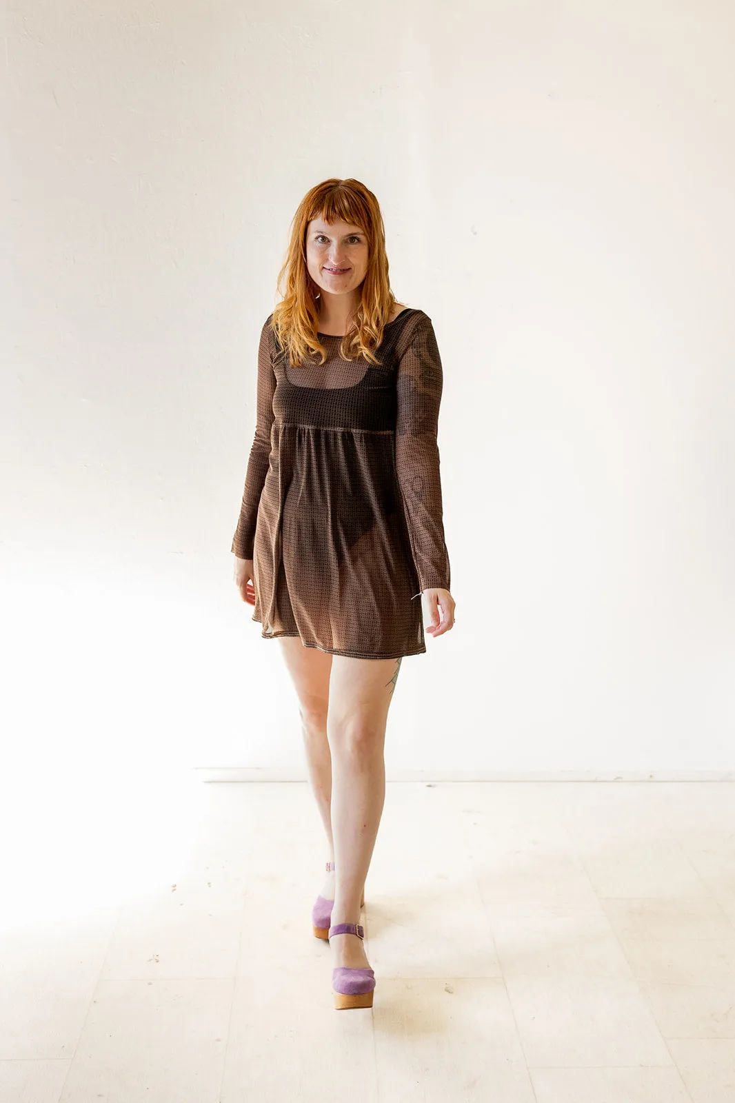 Megumi Mini Dress in Earth Deco sold by Altar PDX