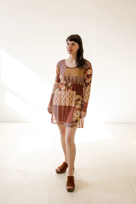 Megumi Mini Dress in Quilt sold by Altar PDX