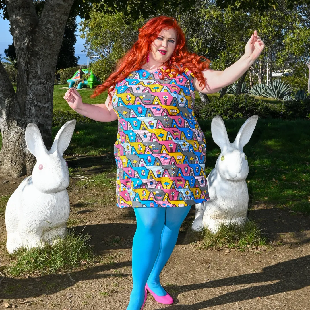 8-Bit A-Frames Tunic in Pretty Pastel sold by Altar PDX product image thumbnail 5