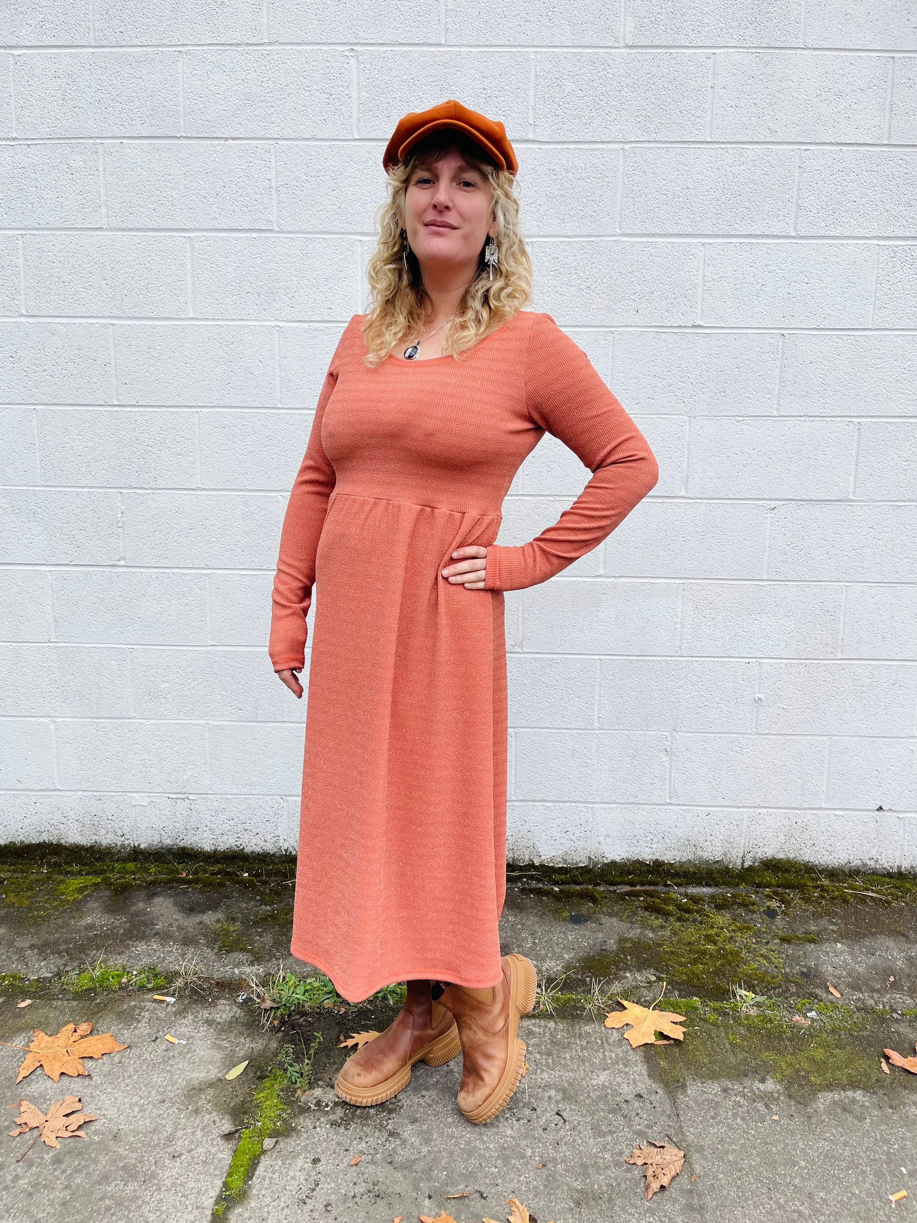 Megumi in Peach Bellini Sparkle sold by Altar PDX