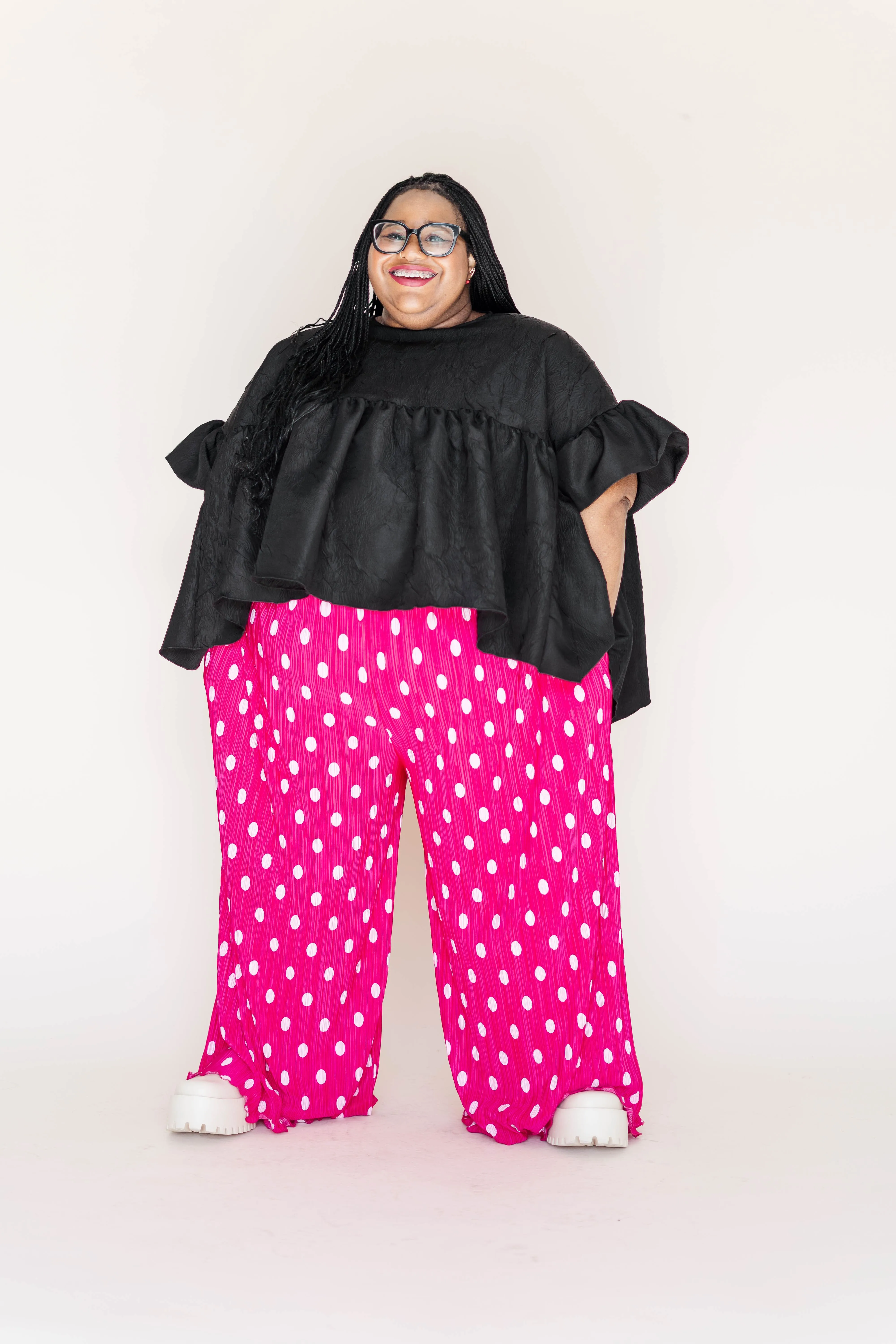 Black Crinkle Mushroom Top sold by Altar PDX product image thumbnail 5