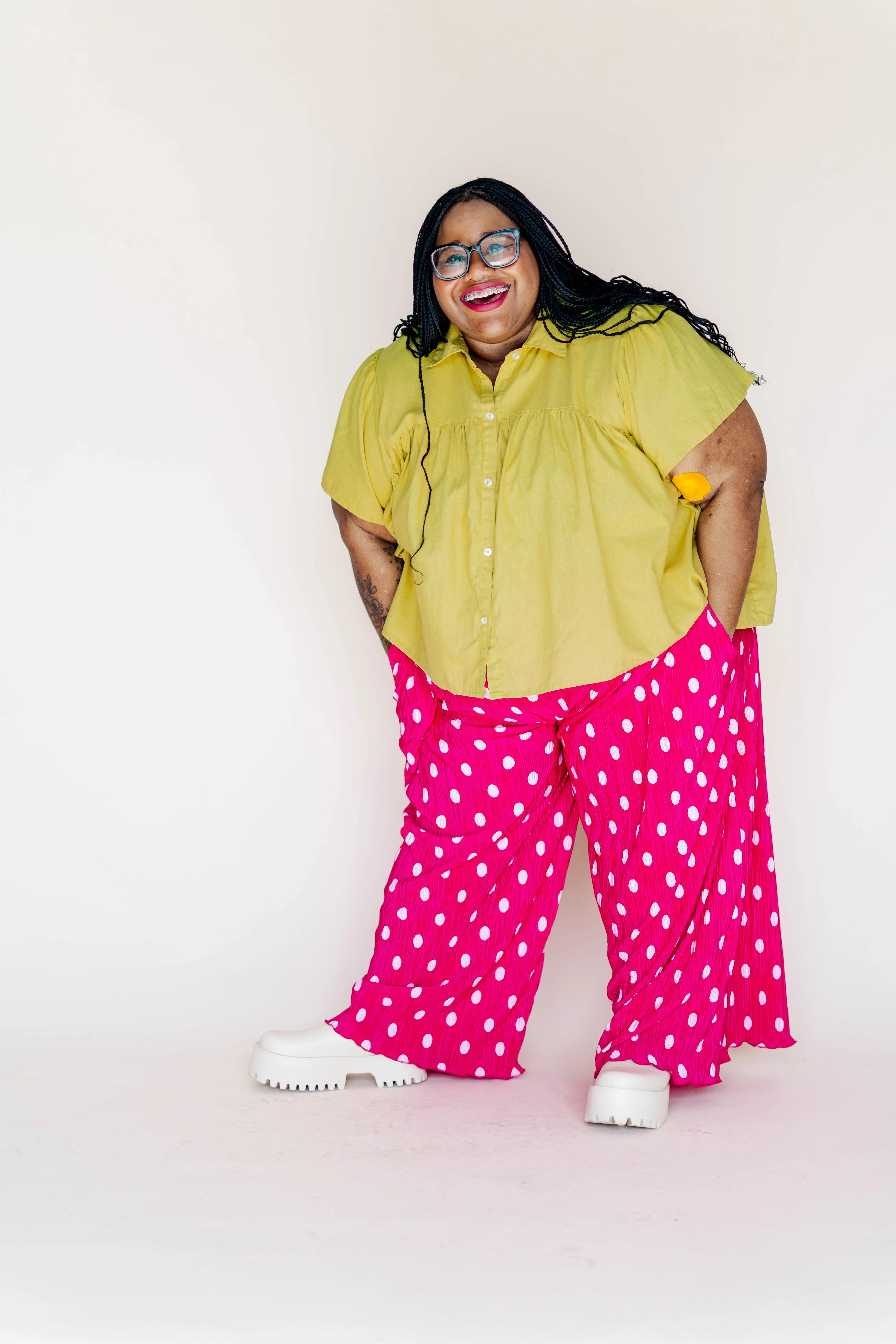 Button Mushroom Top in Endive Linen sold by Altar PDX product image thumbnail 3