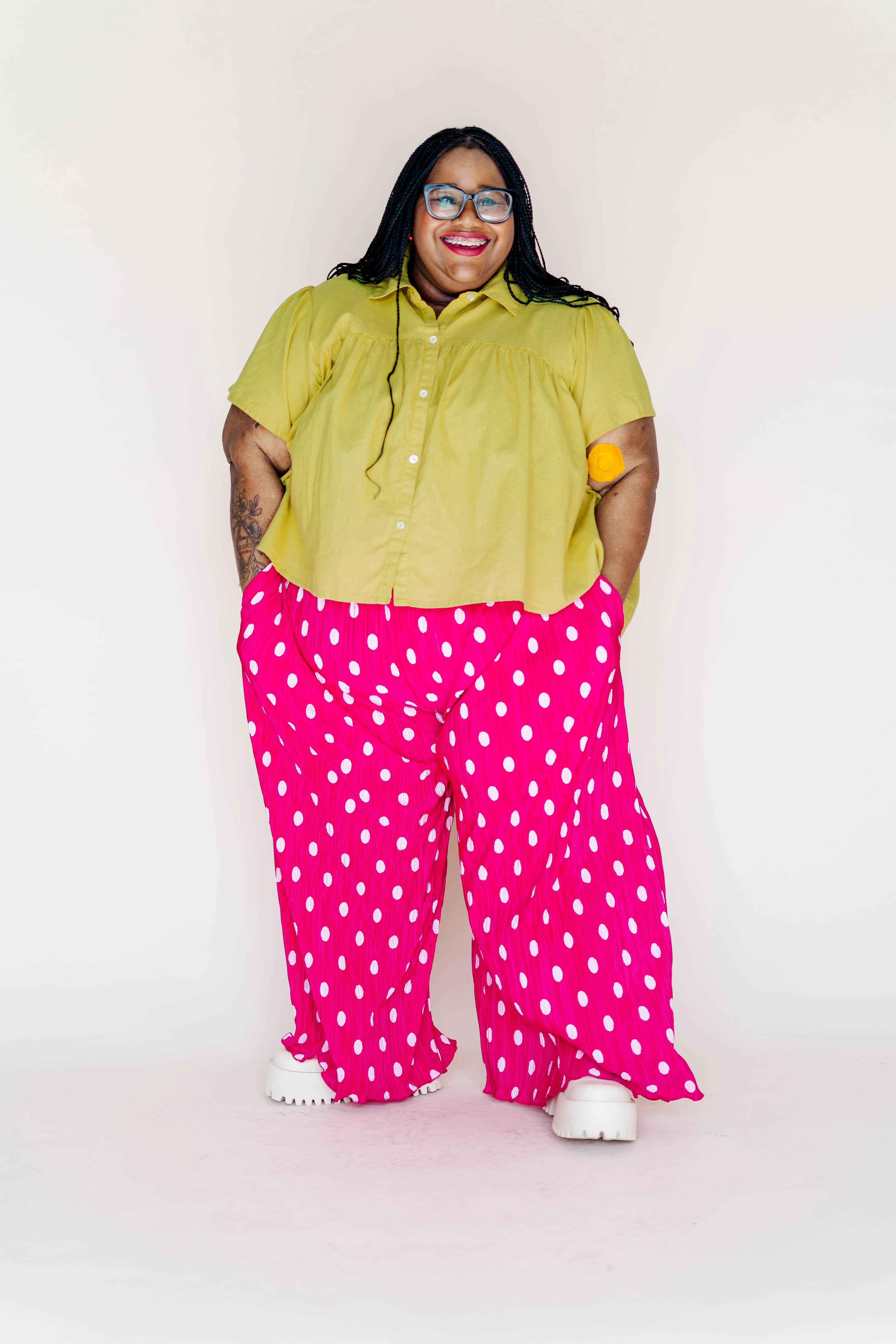 Button Mushroom Top in Endive Linen sold by Altar PDX product image thumbnail 4