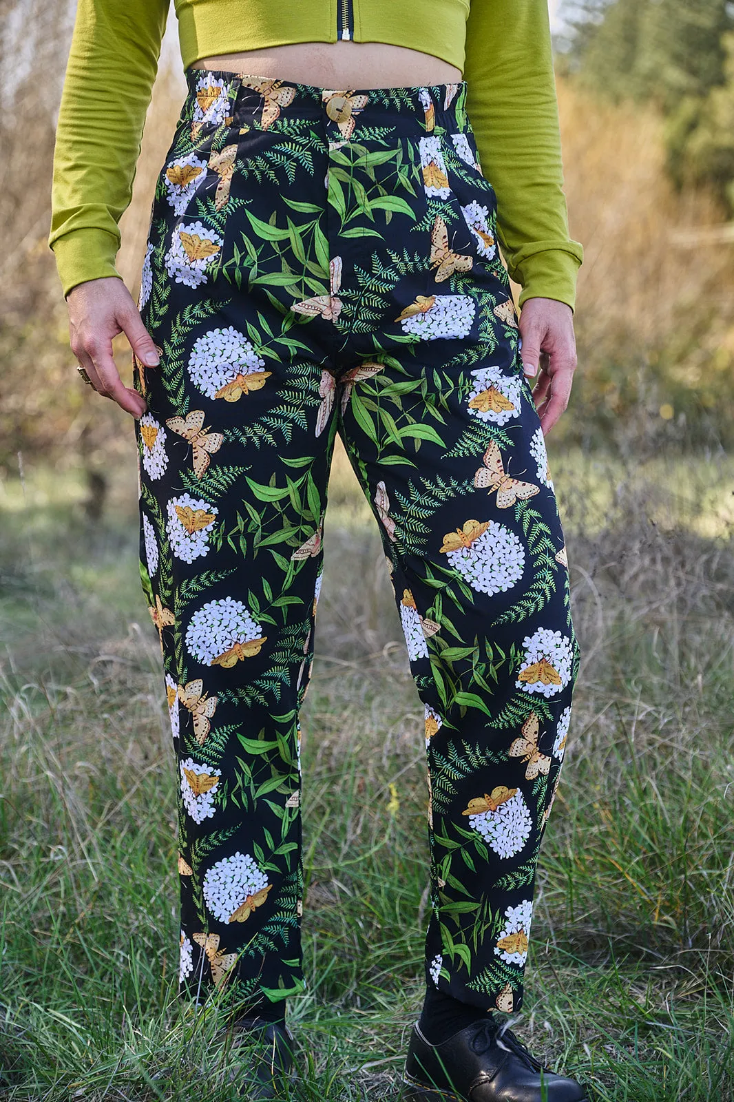 Perfect Pant in Fern and Flox by Swan Bones sold by Altar PDX