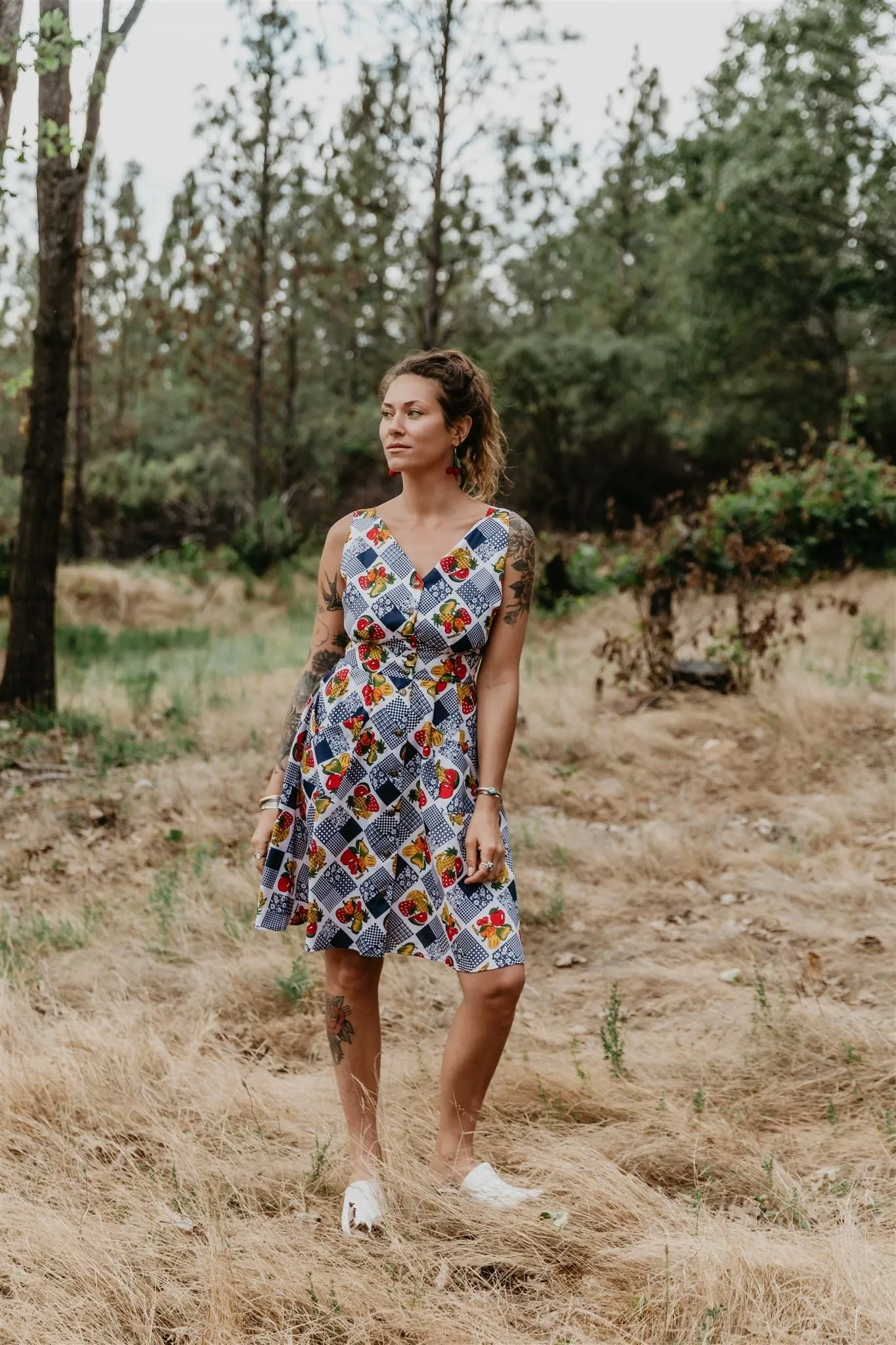 Sheet Dress in Sweet Fruits sold by Altar PDX product image thumbnail 3