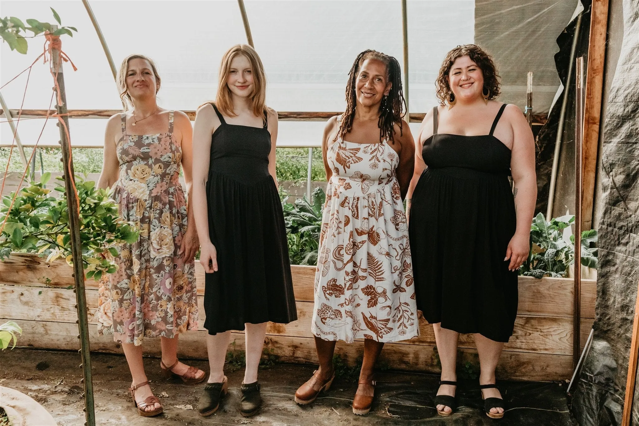 Myrah Dress in Black Challis sold by Altar PDX product image thumbnail 4