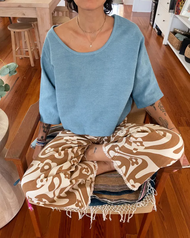MAKER TOP | indigo made by Altar PDX