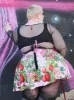 [MADE TO ORDER] Strawberry Picnic Skater Skirt sold by Softcore