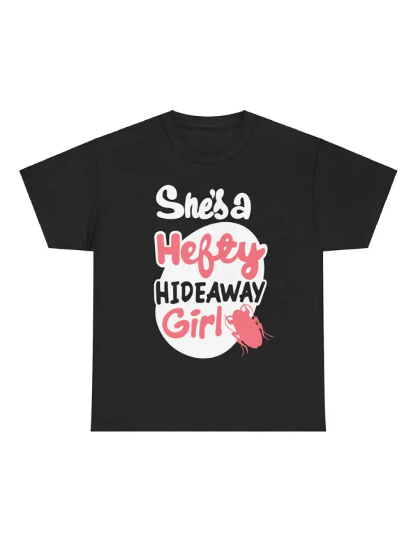 Hefty Hideaway Girl Unisex T-shirt sold by Softcore