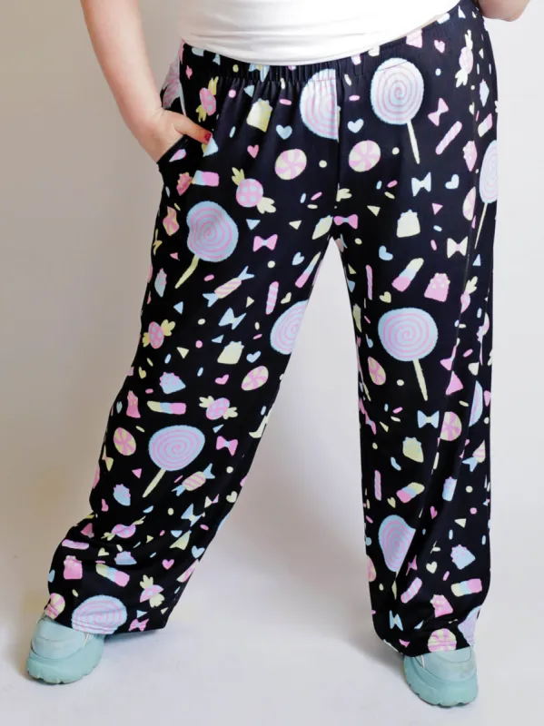 Candy Confetti Unisex Wide Leg Pants sold by Softcore