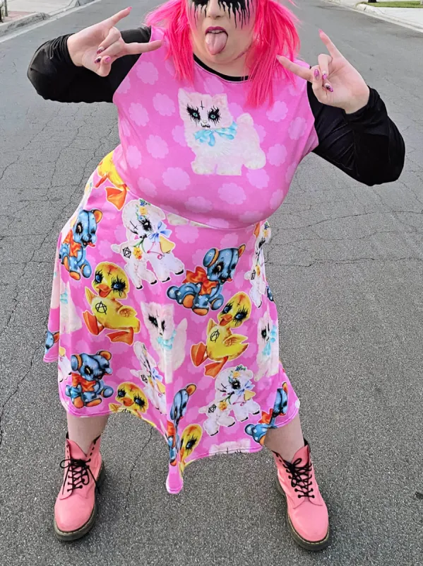 Anarchy Friends Long Sleeve Midi Dress sold by Softcore