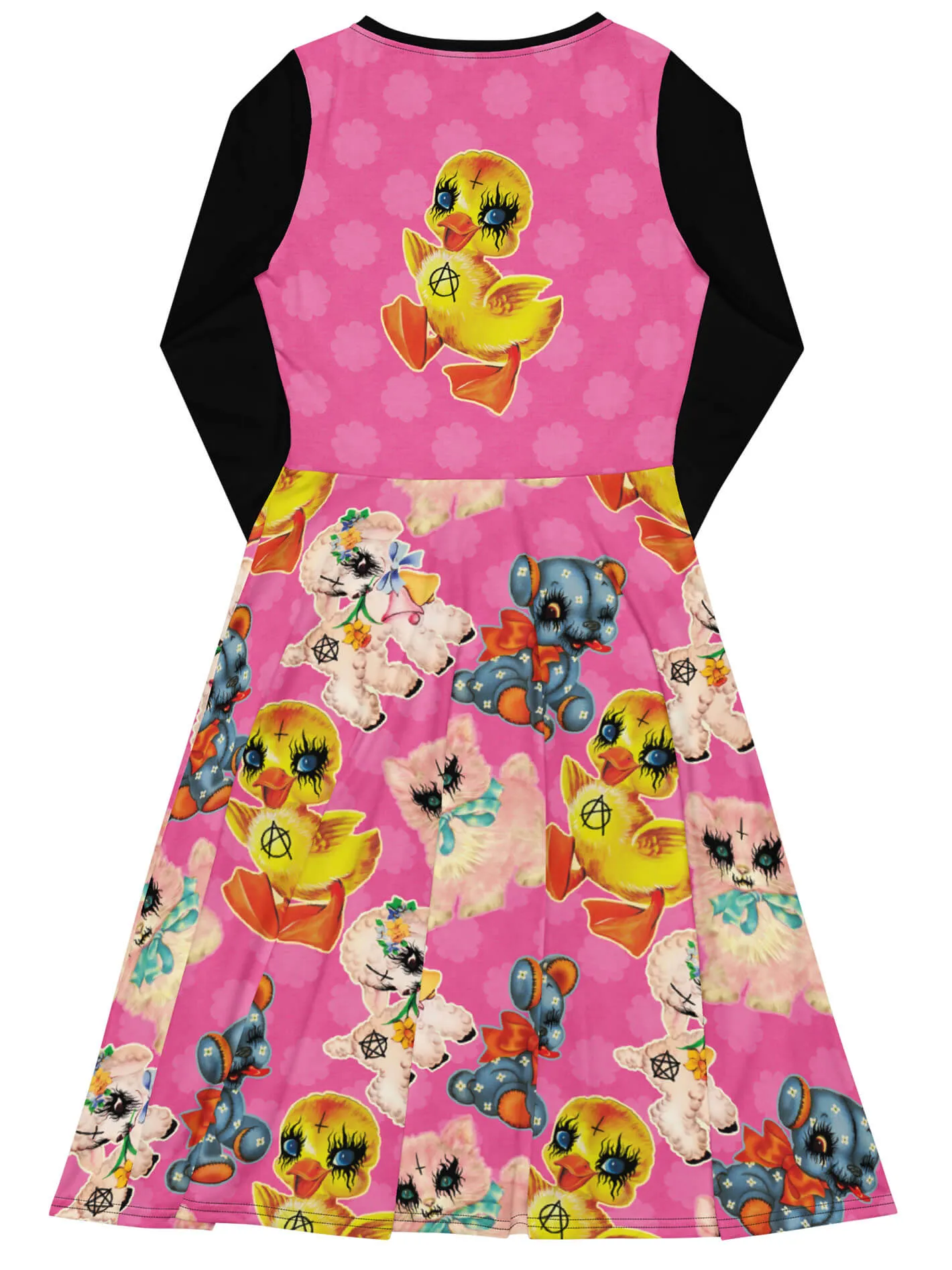 Anarchy Friends Long Sleeve Midi Dress sold by Softcore product image thumbnail 5