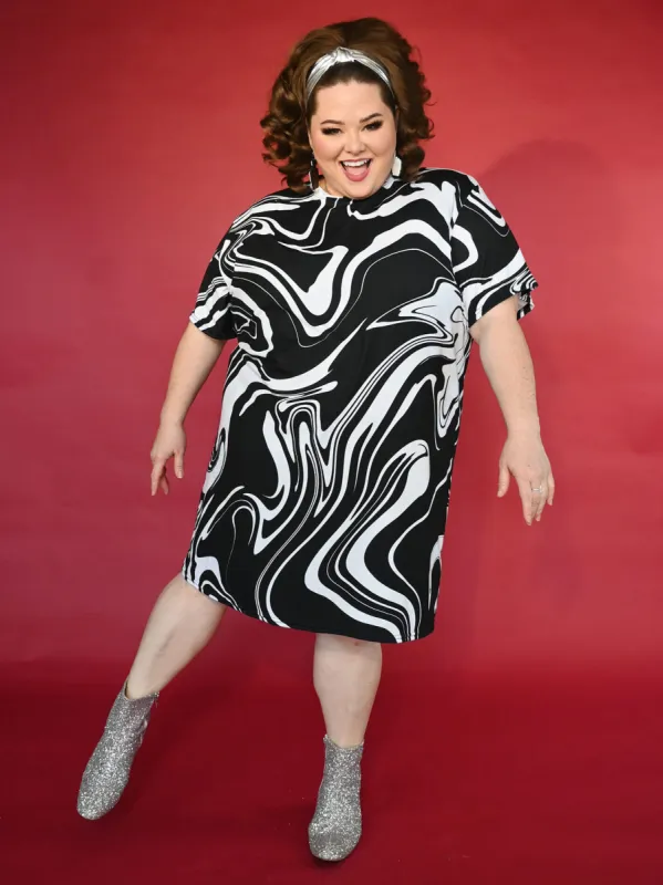 Swirling Abyss T-shirt dress sold by Softcore