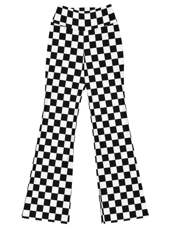 Checked Flare Leggings sold by Softcore