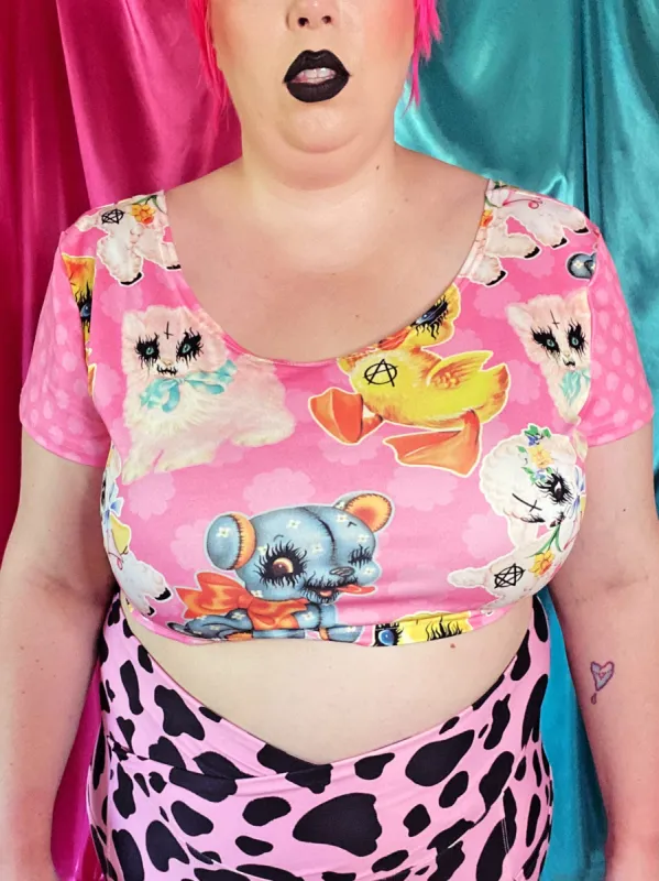 [MADE TO ORDER] Anarchy Friends Crop Top sold by Softcore