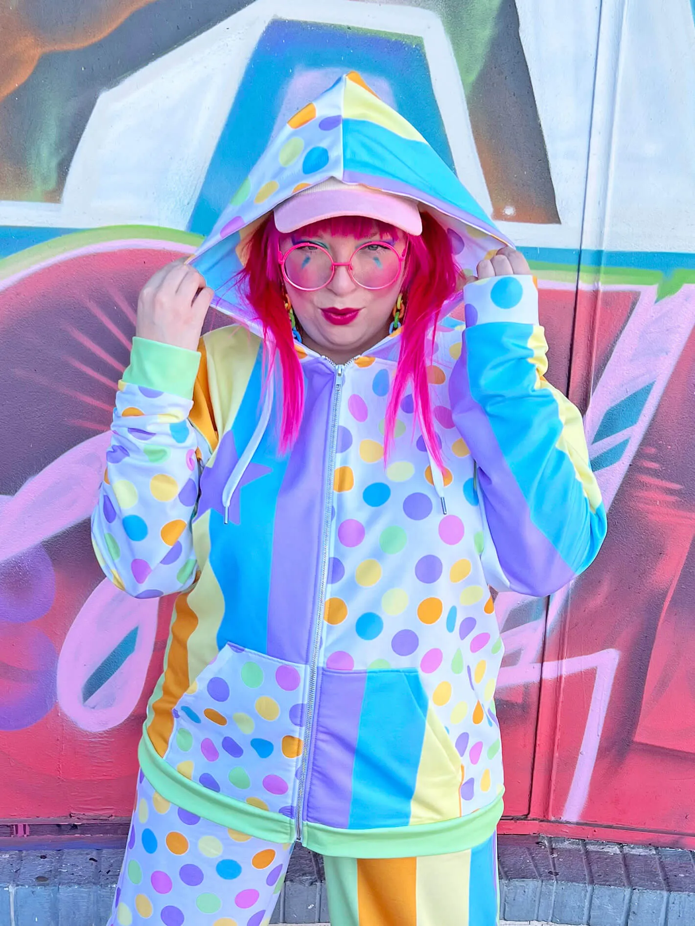 Clowncore Cutie Zip Up Hoodie sold by Softcore product image thumbnail 2