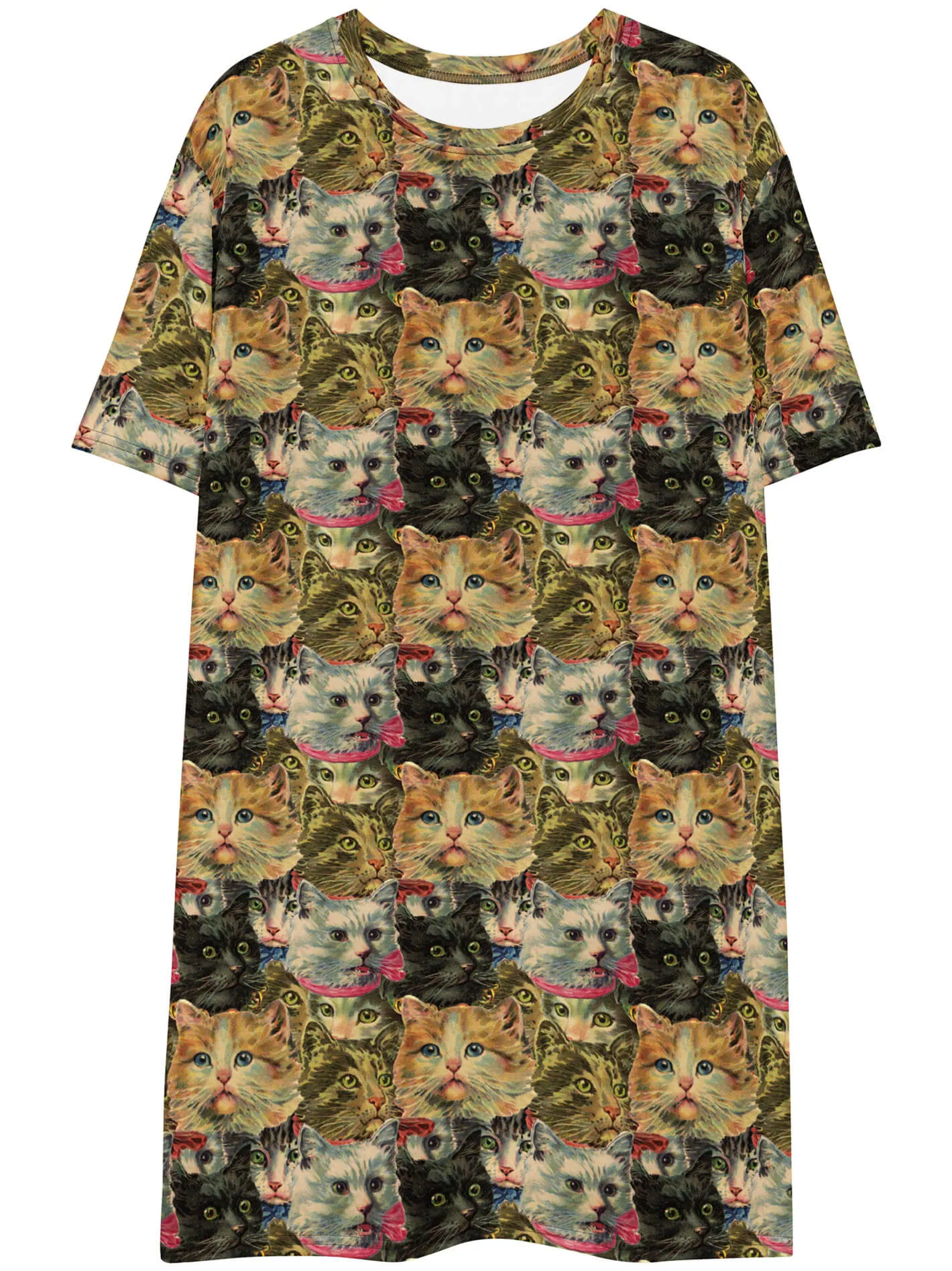 Cat Horde T-shirt Dress sold by Softcore