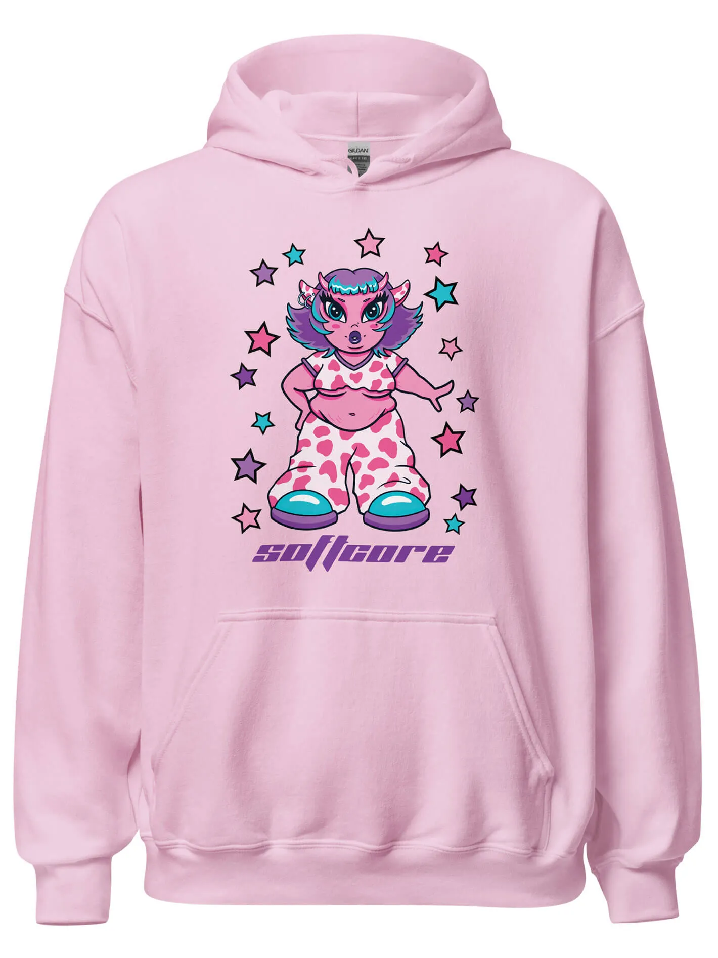 Y2K Softcore Mascot Unisex Hoodie sold by Softcore