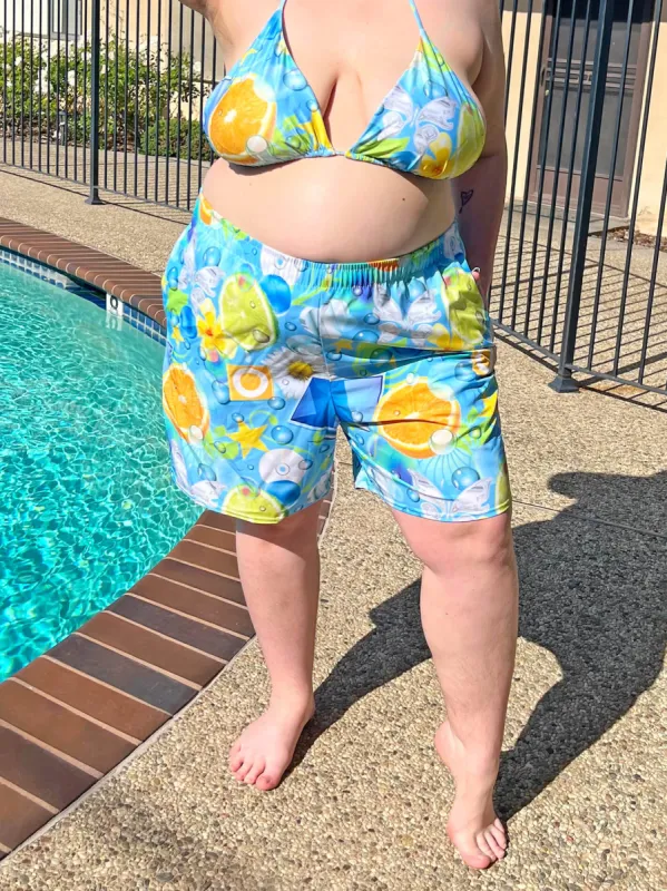 Frutiger Aero Swim Trunks sold by Softcore