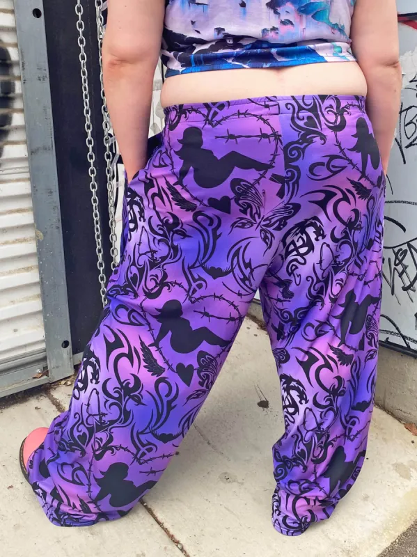 Y2K Tattoo Unisex Wide Leg Pants sold by Softcore
