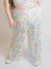 Bubble Flower Unisex Wide Leg Pants sold by Softcore