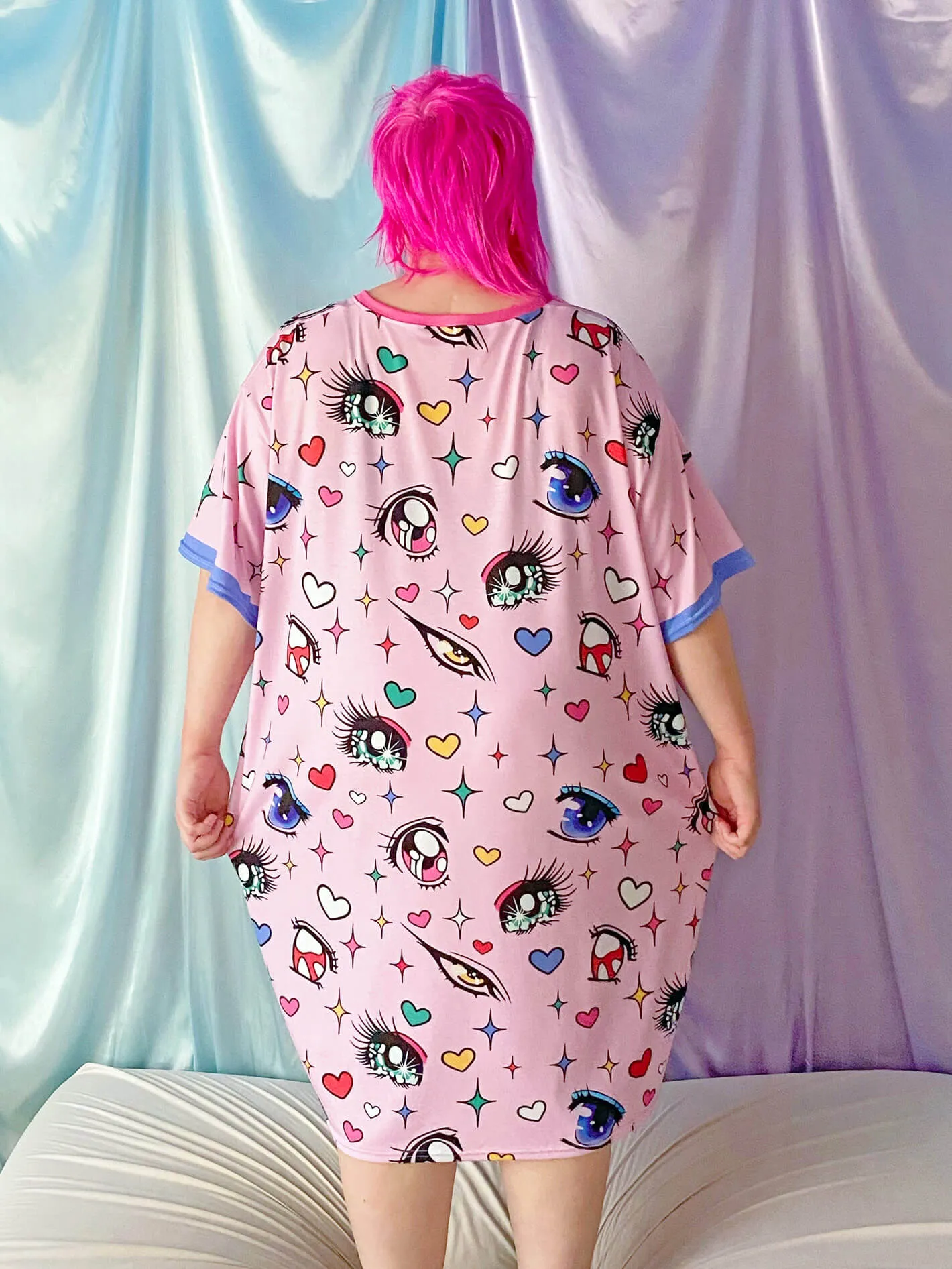 Eyes On Me T-shirt dress sold by Softcore product image thumbnail 2