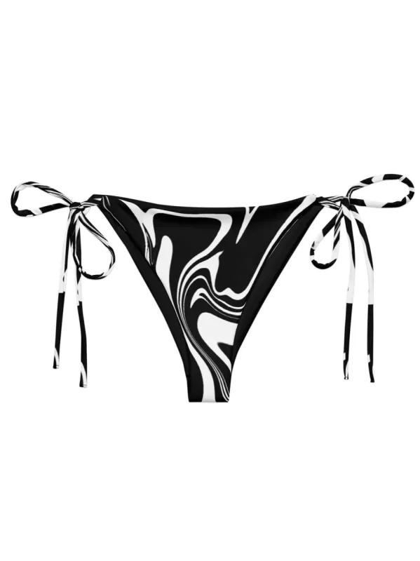 Swirling Abyss String Bikini Bottom sold by Softcore