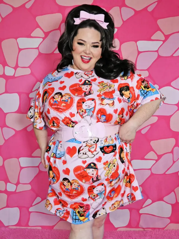 Limited Edition Kitschy Valentine T-shirt dress sold by Softcore