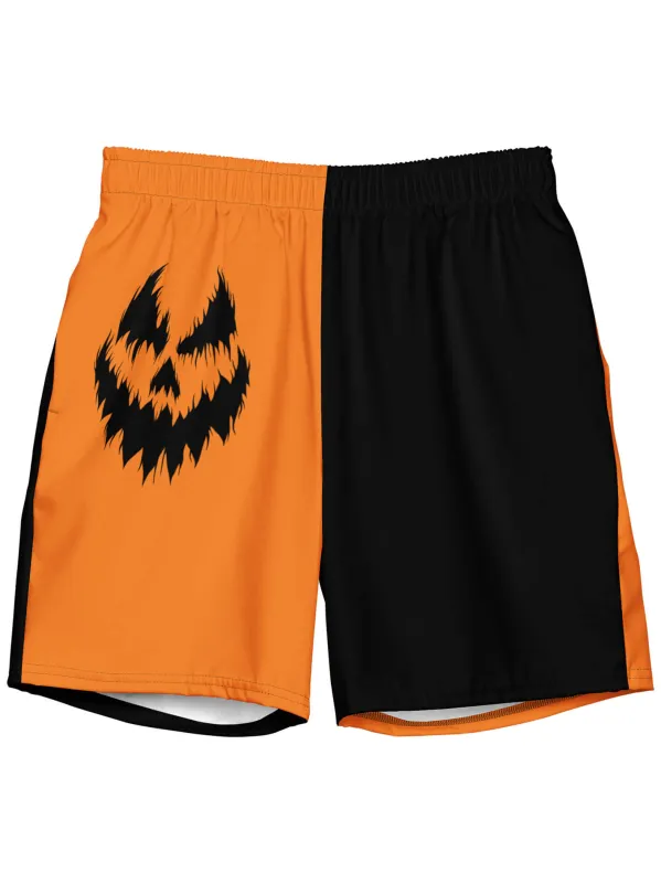 Limited Edition Jack-O-Lantern Swim Trunks sold by Softcore