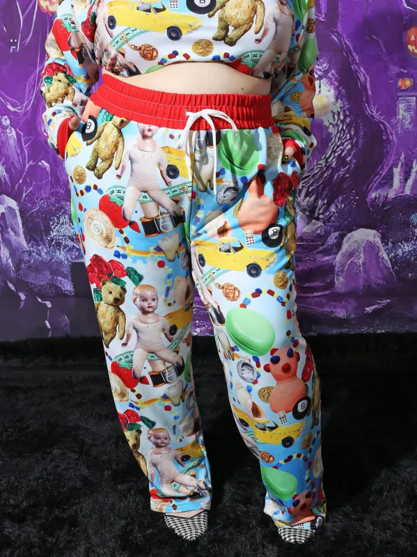 Precious Trinkets Wide-leg Joggers sold by Softcore