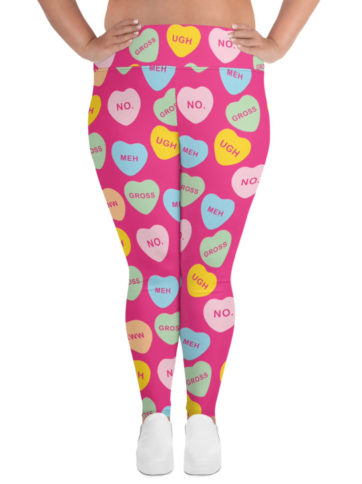 Limited Edition Anti-Valentine Heart Leggings sold by Softcore