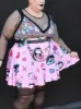 [MADE TO ORDER] Eyes On Me Skater Skirt sold by Softcore