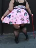[MADE TO ORDER] Eyes On Me Skater Skirt sold by Softcore