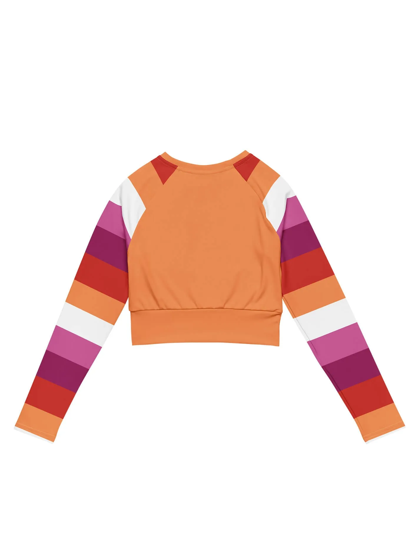 Lesbian Pride Long Sleeve Crop Top sold by Softcore product image thumbnail 2