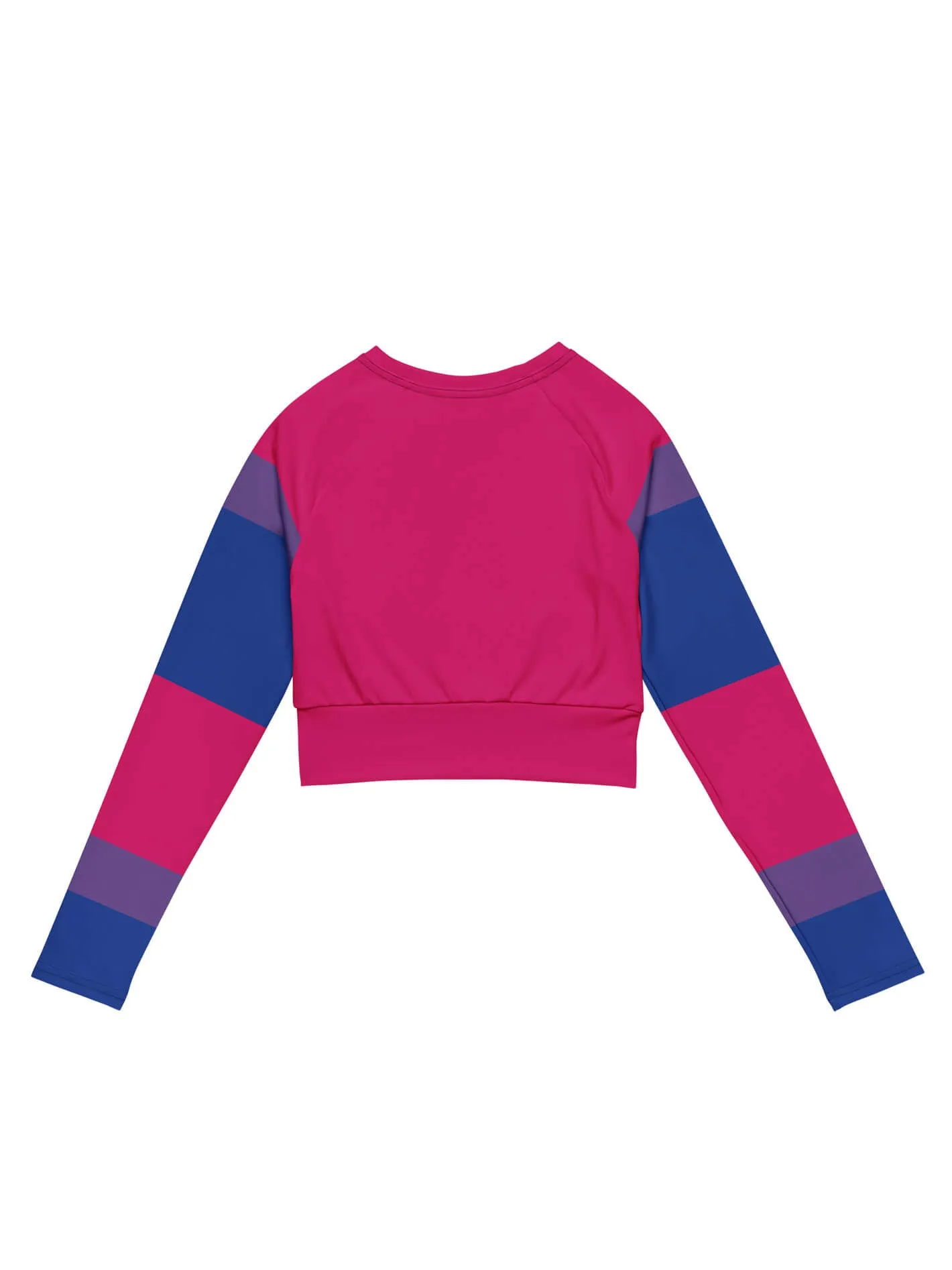 Bisexual Pride Long Sleeve Crop Top sold by Softcore product image thumbnail 2
