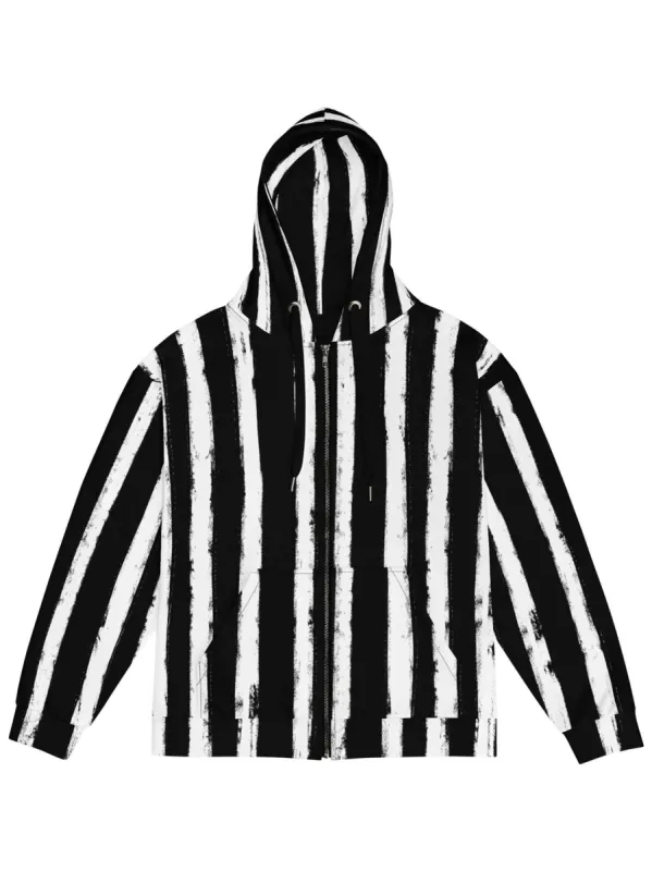 Distressed Zip Up Hoodie sold by Softcore
