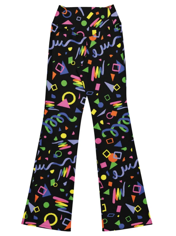 Roller Rink Flare Leggings sold by Softcore