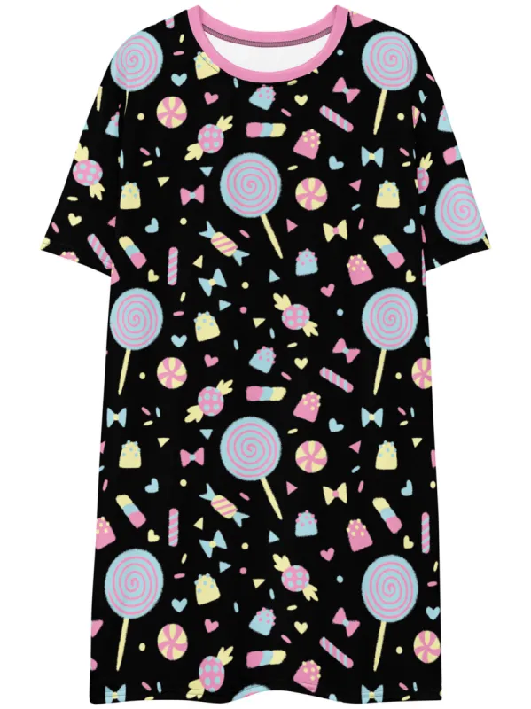 Candy Confetti T-shirt Dress sold by Softcore