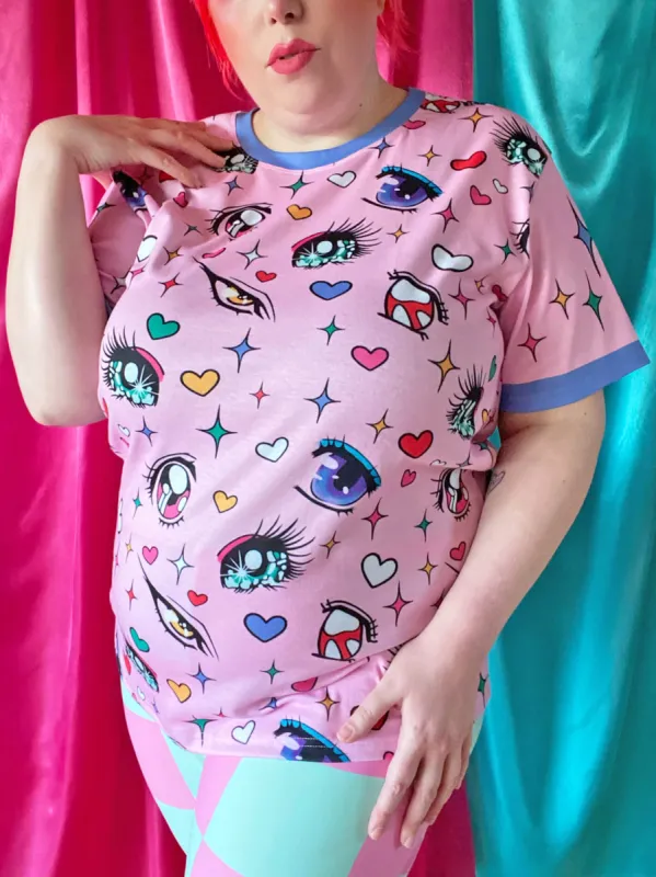 [MADE TO ORDER] Eyes On Me Allover Tee sold by Softcore